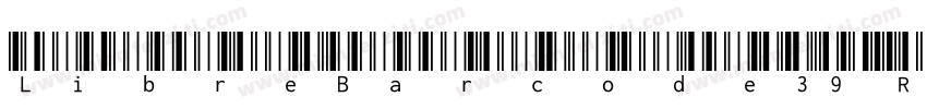 LibreBarcode39 Regul字体转换